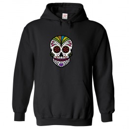 Sugar Skull Classic Unisex Kids and Adults Pullover Hoodie					 									 									